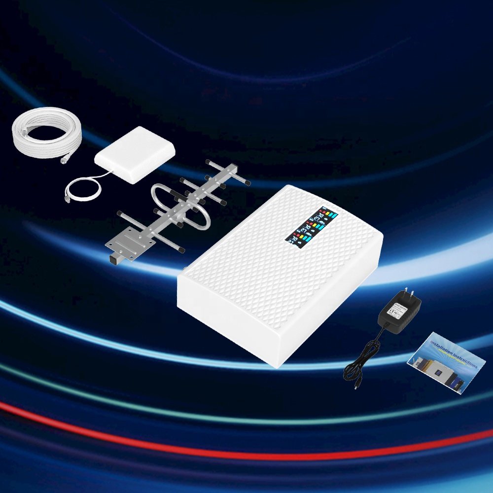 GOBOOST cellular phone signal booster tri four quad band 1800mhz gsm lte mobile 2g 3g 4g 5g signal repeater
